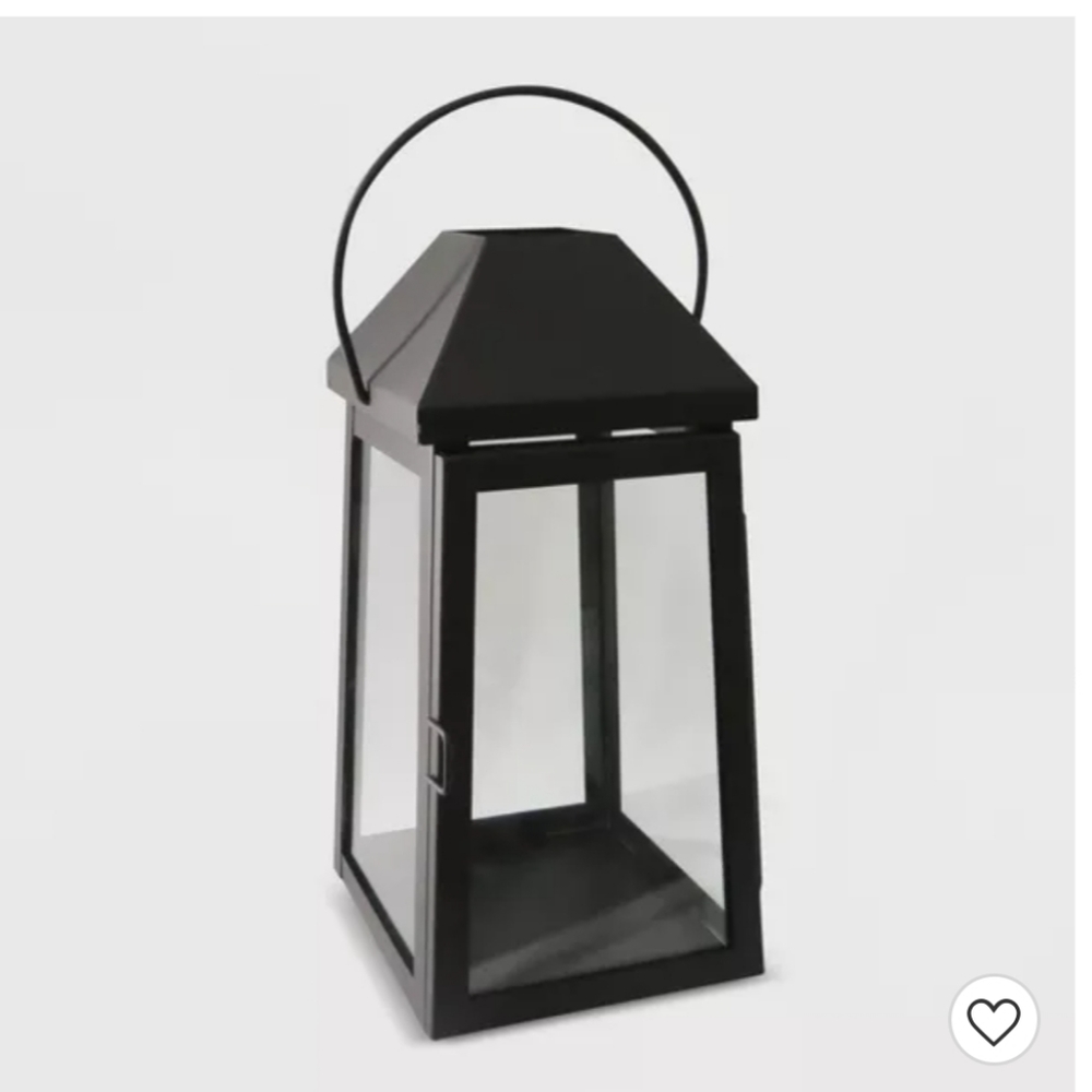 13" Outdoor Lantern Black Hood - Threshold™